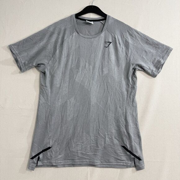Gymshark Apex T-Shirt - SmokeyGrey/Light Grey Size Medium Men - Picture 1 of 9